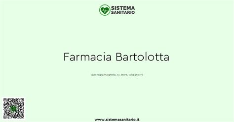 ᐅ Farmacia Bartolotta a Valdagno (VI): Orari Apertura e Mappa